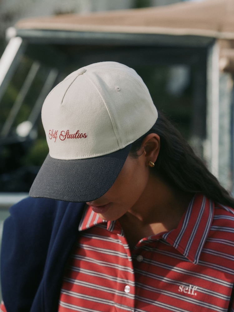 self. Cream Slogan Cap - Image 1 of 3 self. Cream Slogan Cap - Image 1 of 3