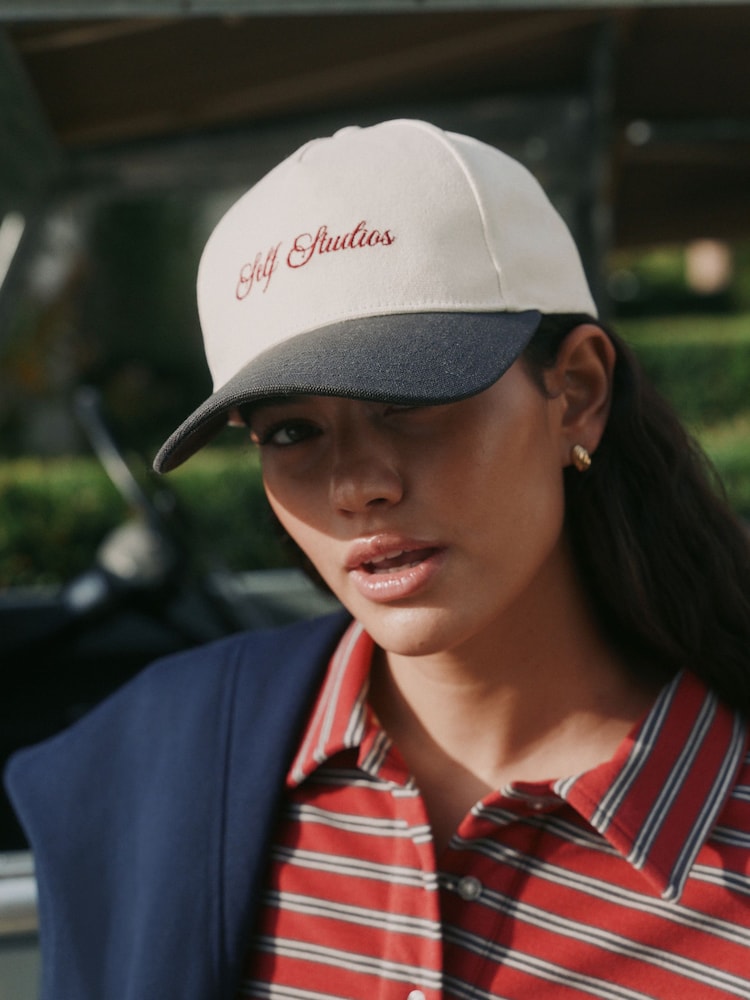 self. Cream Slogan Cap - Image 2 of 3 self. Cream Slogan Cap - Image 2 of 3