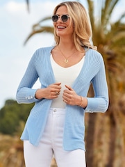 Sosandar Fine Knit Cardigan - Imagen 1 de 5
