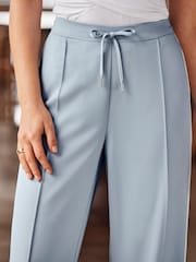 Sosandar Blue Side Stripe Wide Leg Trousers - Image 4 of 4