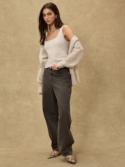 Beige/Grey/Red Square Neck Vest 3 Pack - Image 2 of 9