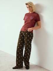 Burgundy Red Hearts and Valentines Essential T-Shrit - Image 2 of 8