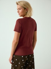 Burgundy Red Hearts and Valentines Essential T-Shrit - Image 4 of 8