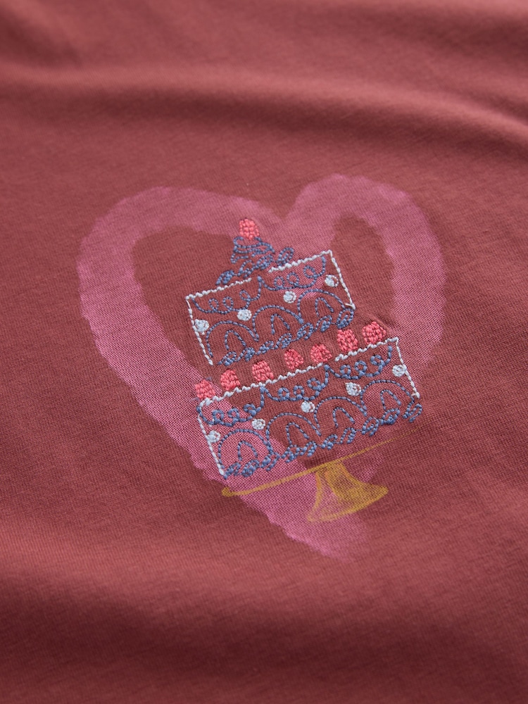 Burgundy Red Hearts and Valentines Essential T-Shrit - Image 8 of 8