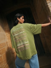 Green National Trust Licence Graphic Crew Neck T-Shirt - Image 1 of 5