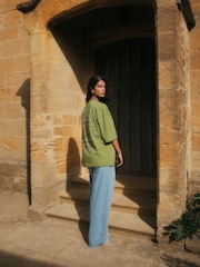 Green National Trust Licence Graphic Crew Neck T-Shirt - Image 2 of 5