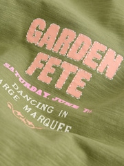 Green National Trust Licence Graphic Crew Neck T-Shirt - Image 9 of 9