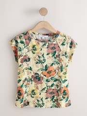 Blommig  - T-shirt med råa sömmar och Kort ärm - Bild 7 av 9