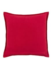 Gallery Home Red Joy To The World Embroidered Cushion - Image 5 of 5