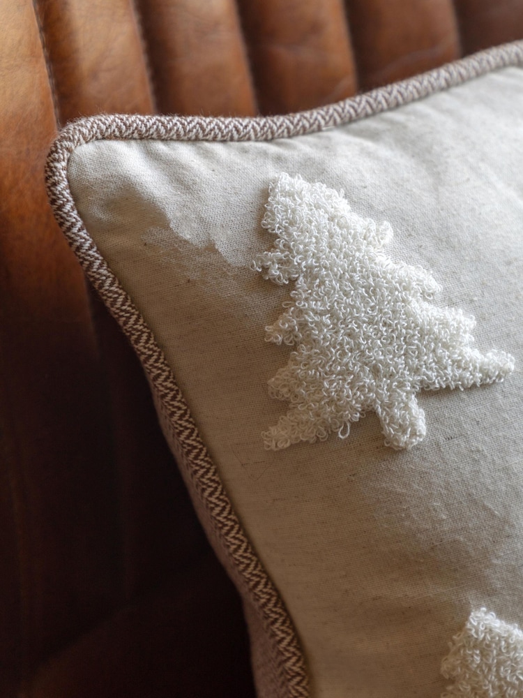 Gallery Home Cream Embroidered Woodland Tree Cushion - Image 2 of 5