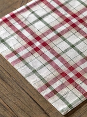 Gallery Home Set of 4 Red Heritage Bow Christmas Printed Placemat - Image 2 of 6