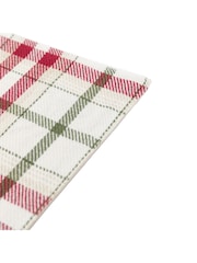 Gallery Home Set of 4 Red Heritage Bow Christmas Printed Placemat - Image 4 of 6