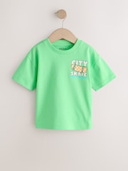 Green Skateboard Short Sleeve Back Print T-Shirt (3mths-7yrs) - Image 5 of 8