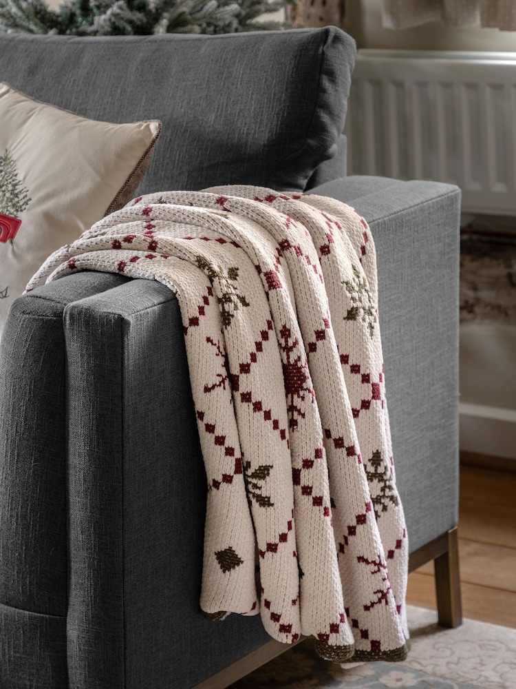 Gallery Home Multi Heritage Fairisle Chenille Woven Throw - Image 1 of 5 Gallery Home Multi Heritage Fairisle Chenille Woven Throw - Image 1 of 5