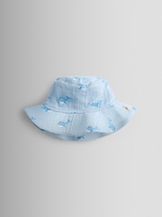 Jojo Maman Bébé Blue Woven Printed Romper - Image 5 of 8