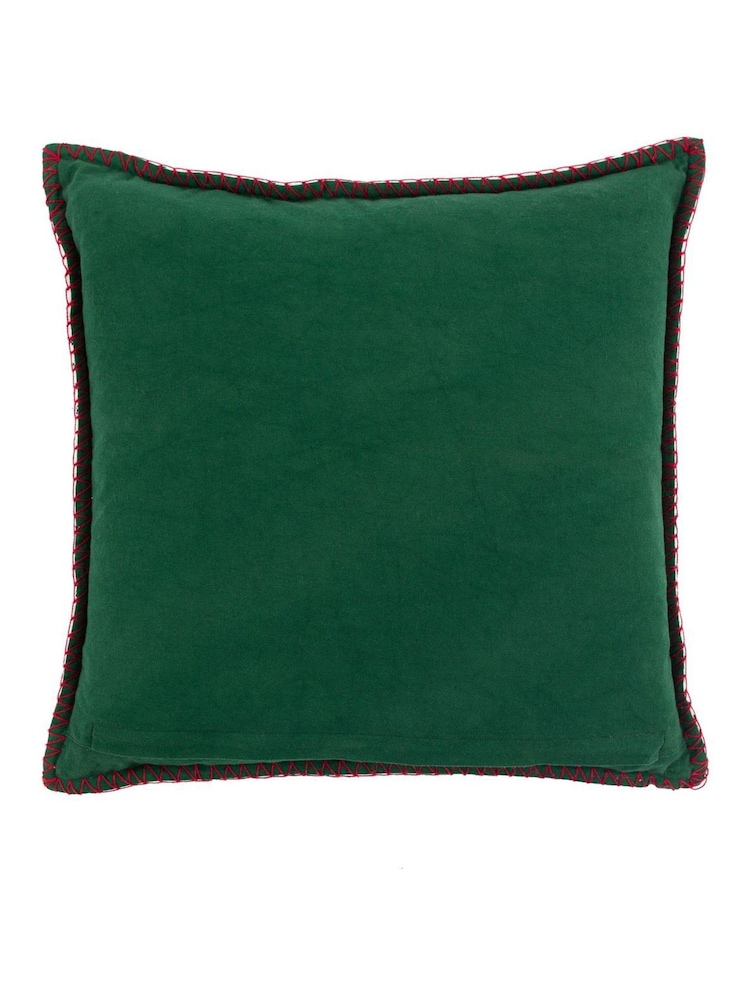 Gallery Home Multi Heritage Embroidered Trees Merry Christmas Cushion - Image 5 of 5 Gallery Home Multi Heritage Embroidered Trees Merry Christmas Cushion - Image 5 of 5