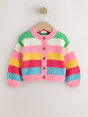 Curcubeu - Striped Cardigan (3mths-7yrs) - Imaginea 5 din 8