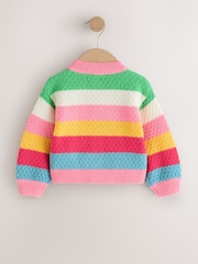 Curcubeu - Striped Cardigan (3mths-7yrs) - Imaginea 6 din 8