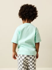 Mint Green Smile Short Sleeve Small Graphic T-Shirt (3mths-7yrs) - Image 2 of 3