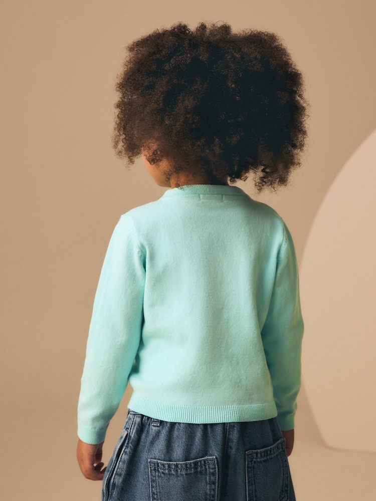 薄荷綠色 - 開襟衫（3 個月至 10 歲） - 圖片 2，共 7