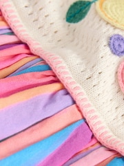 Rainbow Fruit Embroidered Dress (3mths-7yrs) - Image 7 of 9