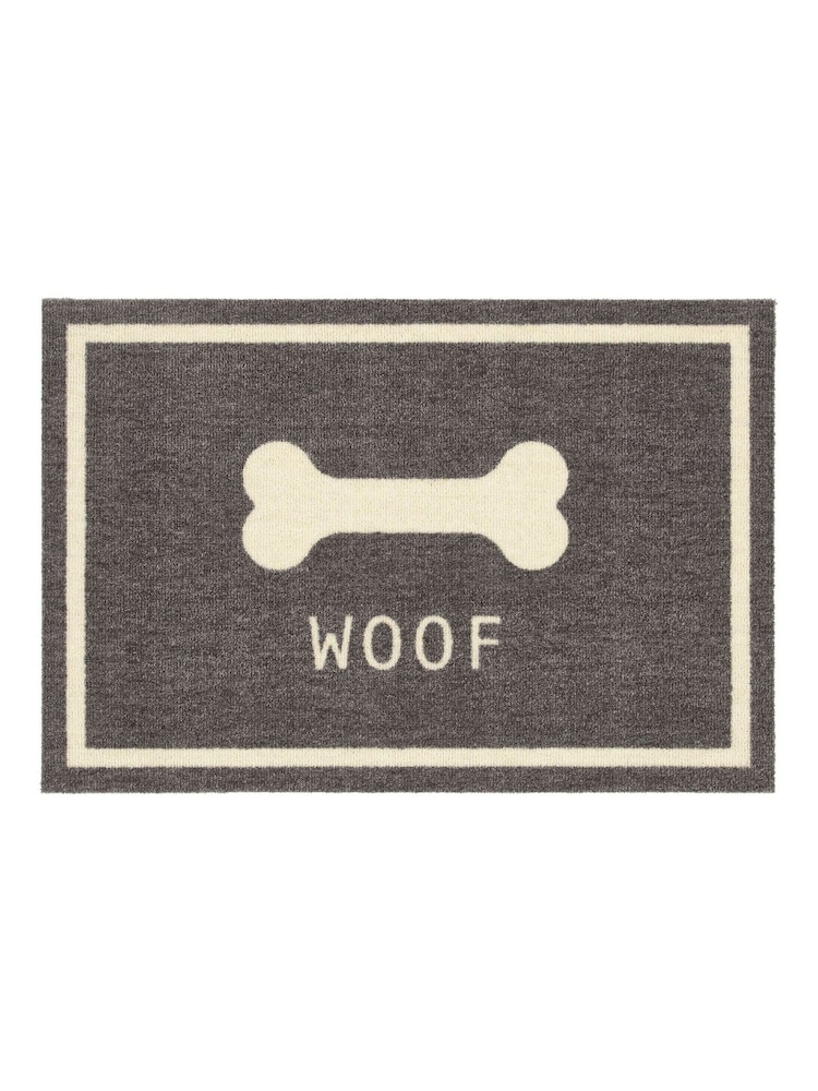 Howler & Scratch Grey Woof Mat - Image 2 of 4