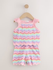 Dungi roz - Knitted Top And Shorts Set (3mths-7yrs) - Imaginea 5 din 8