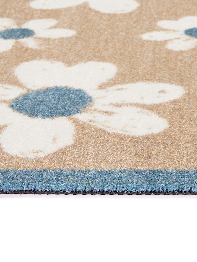 My Mat Beige Flower Home Runner - Image 2 of 4