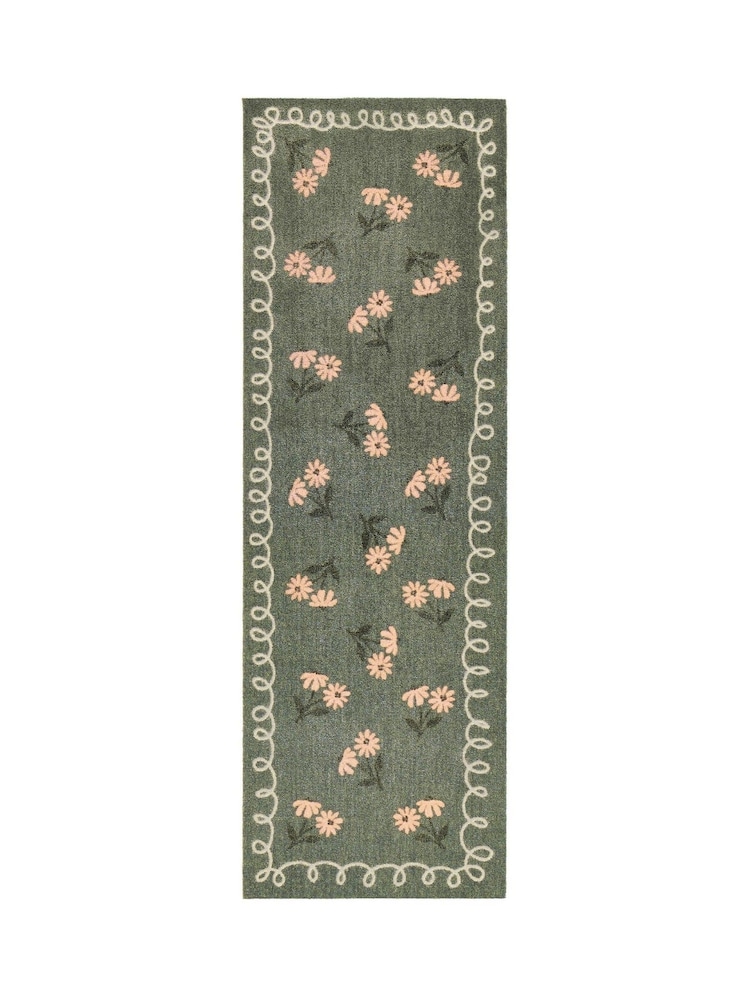 My Mat Green Home in Bloom Runner - Image 1 of 4