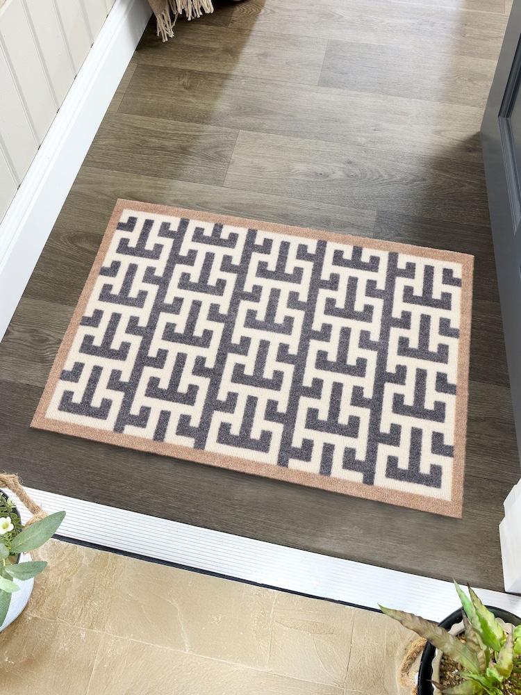 My Mat Grey Form Geo Mat - Image 1 of 4