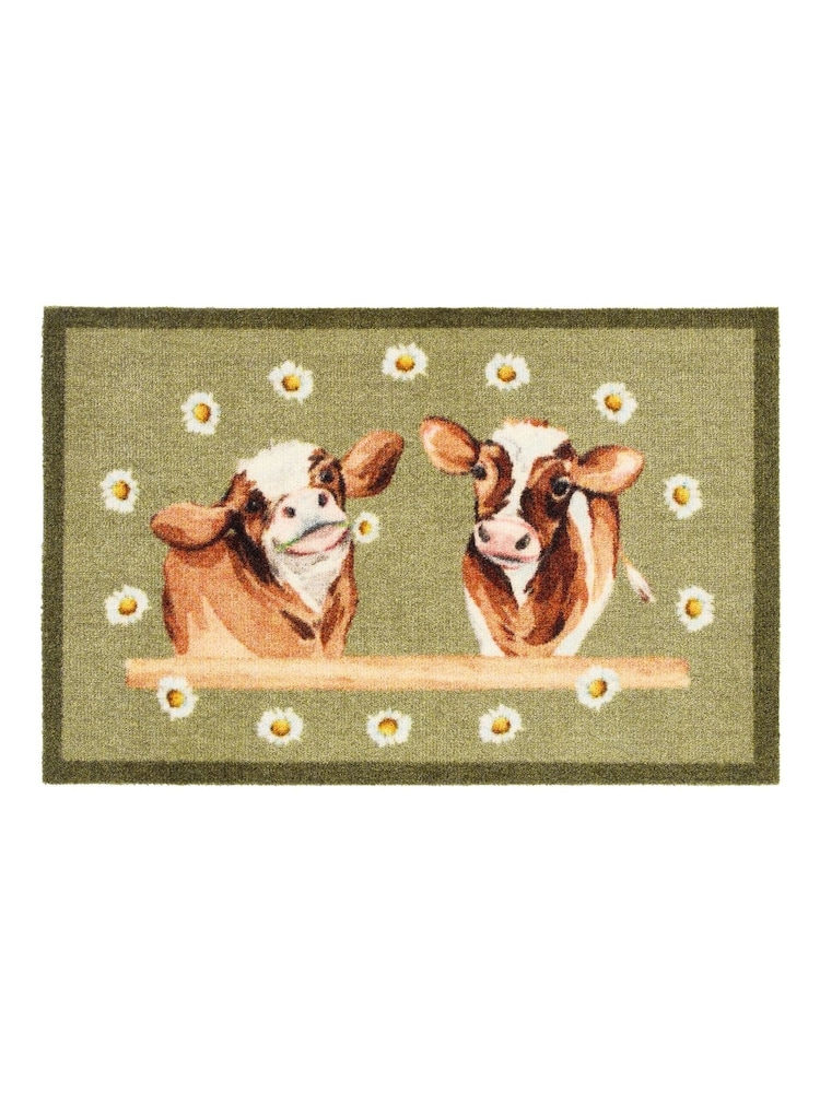My Mat Green Daisy Cow Print Mat - Image 2 of 4