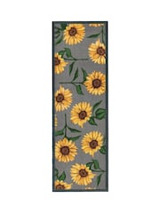 My Mat Grey Sunflowers Runner - Image 2 of 4