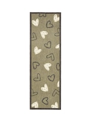 My Mat Sage Green Welcome Hearts Runner - Image 2 of 4