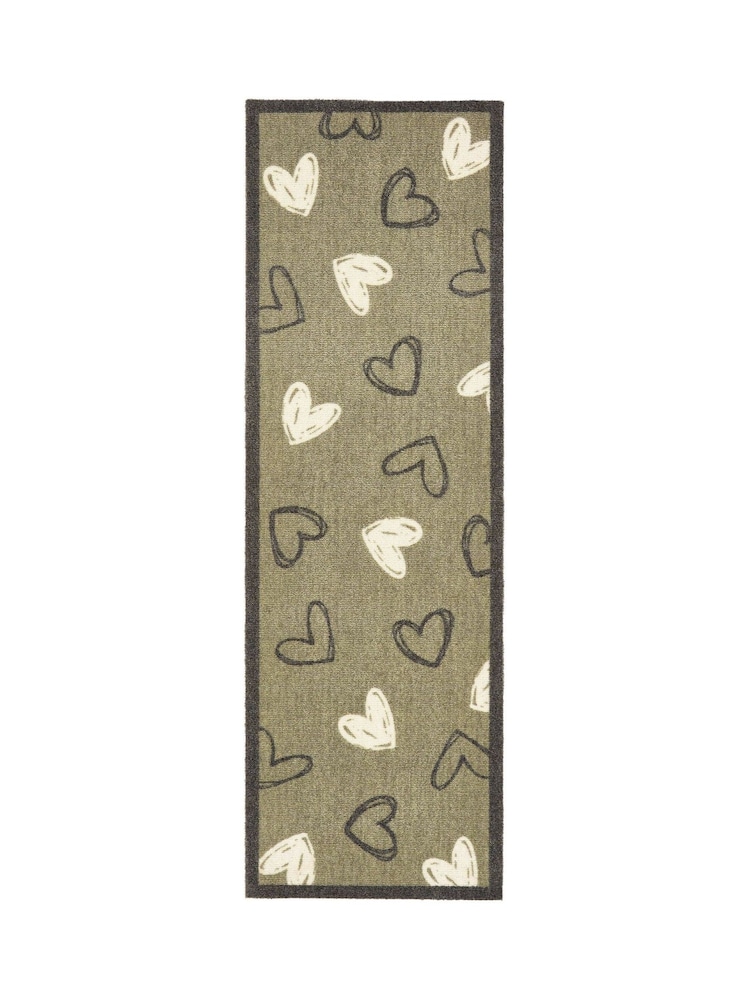 My Mat Sage Green Welcome Hearts Runner - Image 2 of 4
