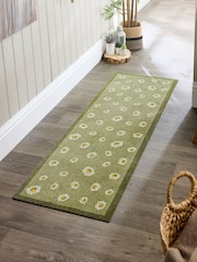 My Mat Green Daisy Cow Runner - Image 1 of 4