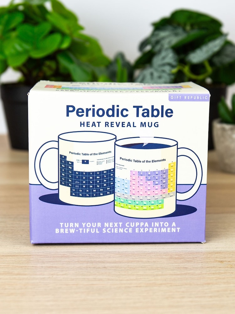Gift Republic Yellow Heat Reveal Periodic Table Mug - Image 1 of 7 Gift Republic Yellow Heat Reveal Periodic Table Mug - Image 1 of 7