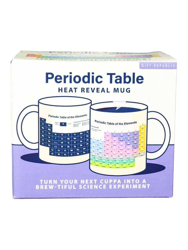 Gift Republic Yellow Heat Reveal Periodic Table Mug - Image 2 of 7 Gift Republic Yellow Heat Reveal Periodic Table Mug - Image 2 of 7