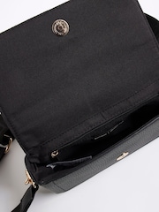 River Island Black Embossed Flap Cross-Body Bag - Image 5 of 6