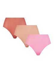 Chantelle Pulpies seamless High Waisted Nude Knickers 3 Pack - Image 1 of 7