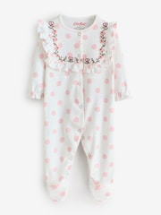 Pink & Weiß - Cath Kidston Baby Sleepsuits 3 Pack - Bild 2 von 5