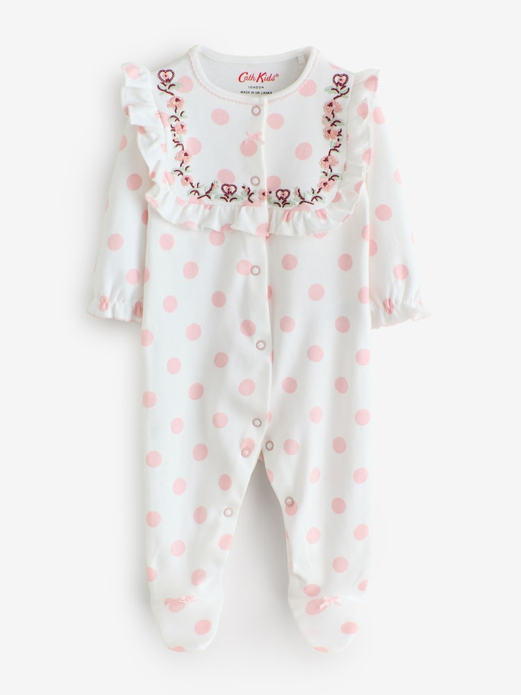 Pink & Weiß - Cath Kidston Baby Sleepsuits 3 Pack - Bild 2 von 5
