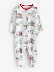 Blau/Weiß - Cath Kidston Baby Sleepsuits 3 Pack - Bild 5 von 8