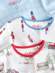 Blau/Weiß - Cath Kidston Baby Sleepsuits 3 Pack - Bild 6 von 8