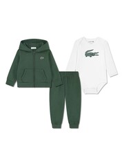 Lacoste Green Mon Premier 3-Piece Fleece Set - Image 1 of 5