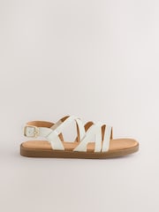 White Standard Fit (F) Strappy Sandals - Image 2 of 6