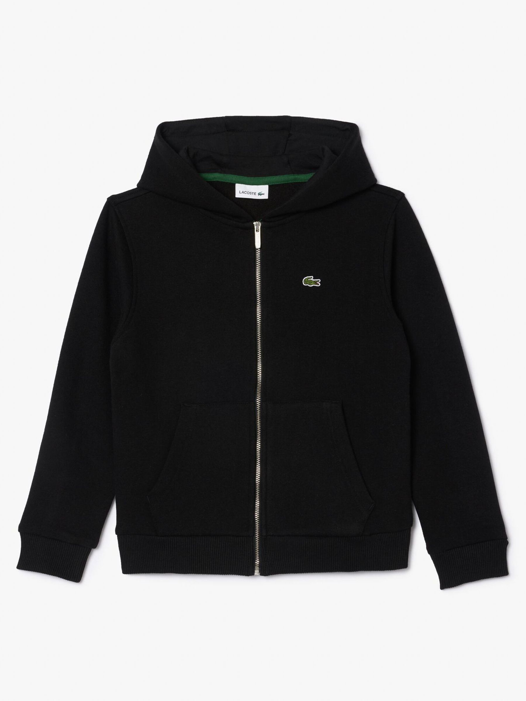 LACOSTE ブラック パーカー Buy Lacoste Black Core Fleece Full-Zip Hoodie from the Next UK
