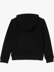 Schwarz - Lacoste Core Fleece Hoodie mit Reißverschluss - Bild 5 von 5