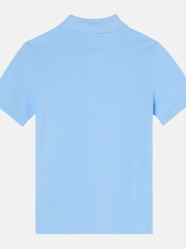 Lacoste Blue Petit Piqué Logo Polo Shirt - Image 3 of 3 Lacoste Blue Petit Piqué Logo Polo Shirt - Image 3 of 3