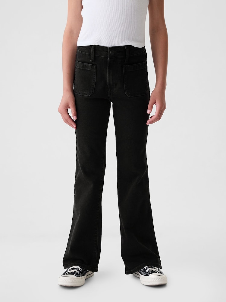 Gap Black High Rise 70s Flare Jeans (5-13yrs) - Image 1 of 4