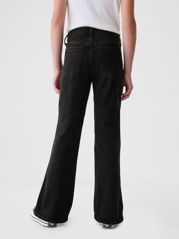 Gap Black High Rise 70s Flare Jeans (5-13yrs) - Image 2 of 4 Gap Black High Rise 70s Flare Jeans (5-13yrs) - Image 2 of 4